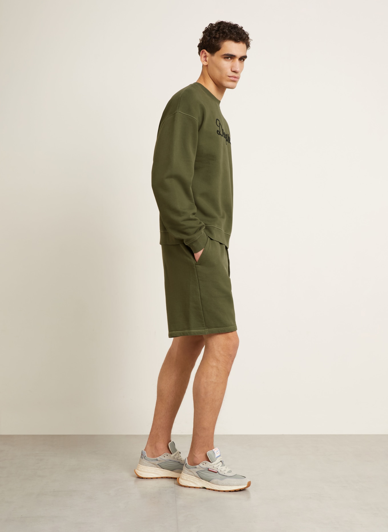 DSQUARED2 sweat shorts: OLIVE