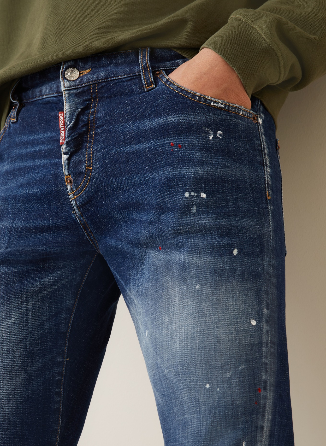 DSQUARED2 Jeans Slim Fit: 470 NAVY BLUE