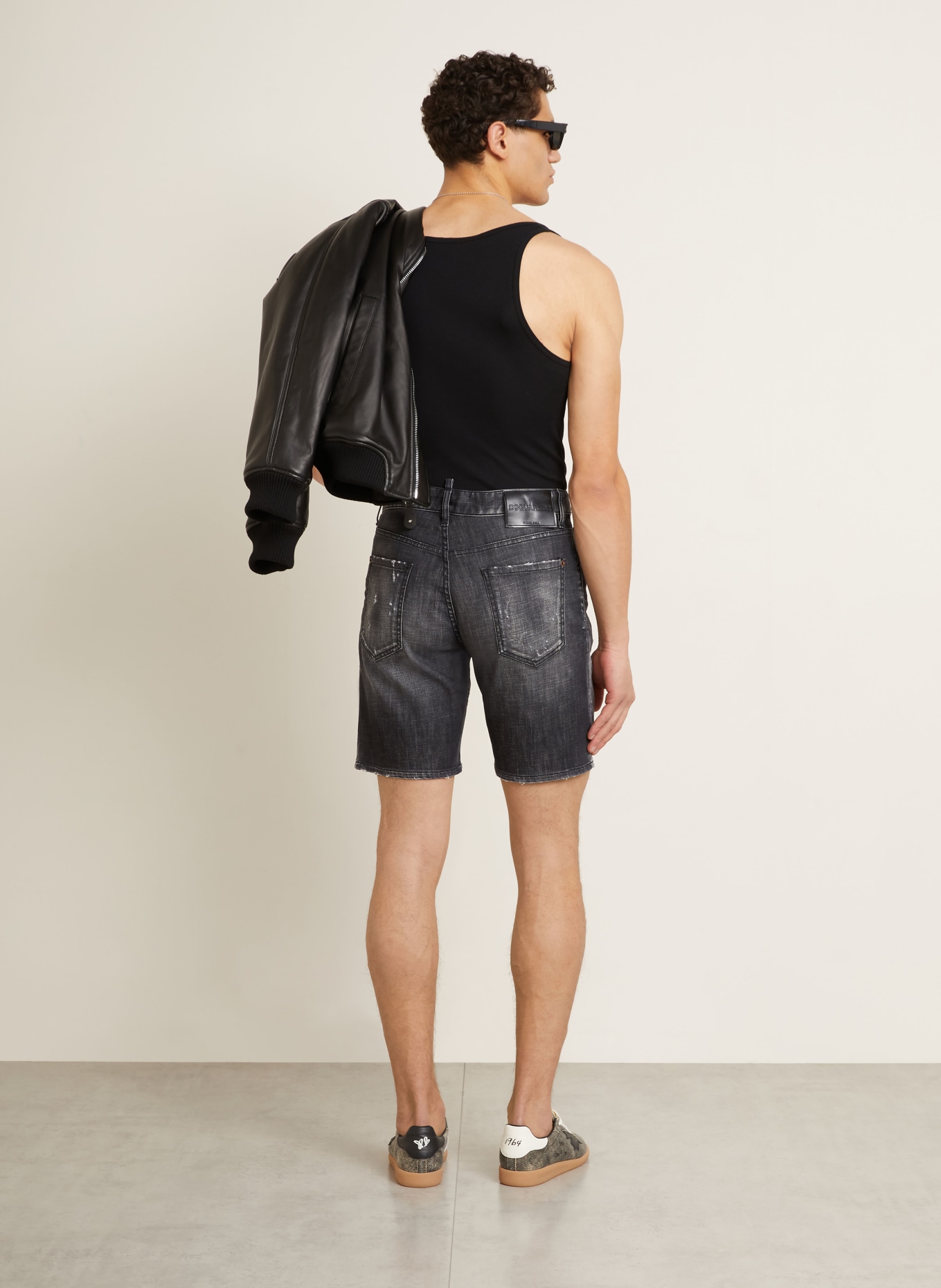 DSQUARED2 Jeansshorts: DUNKELGRAU