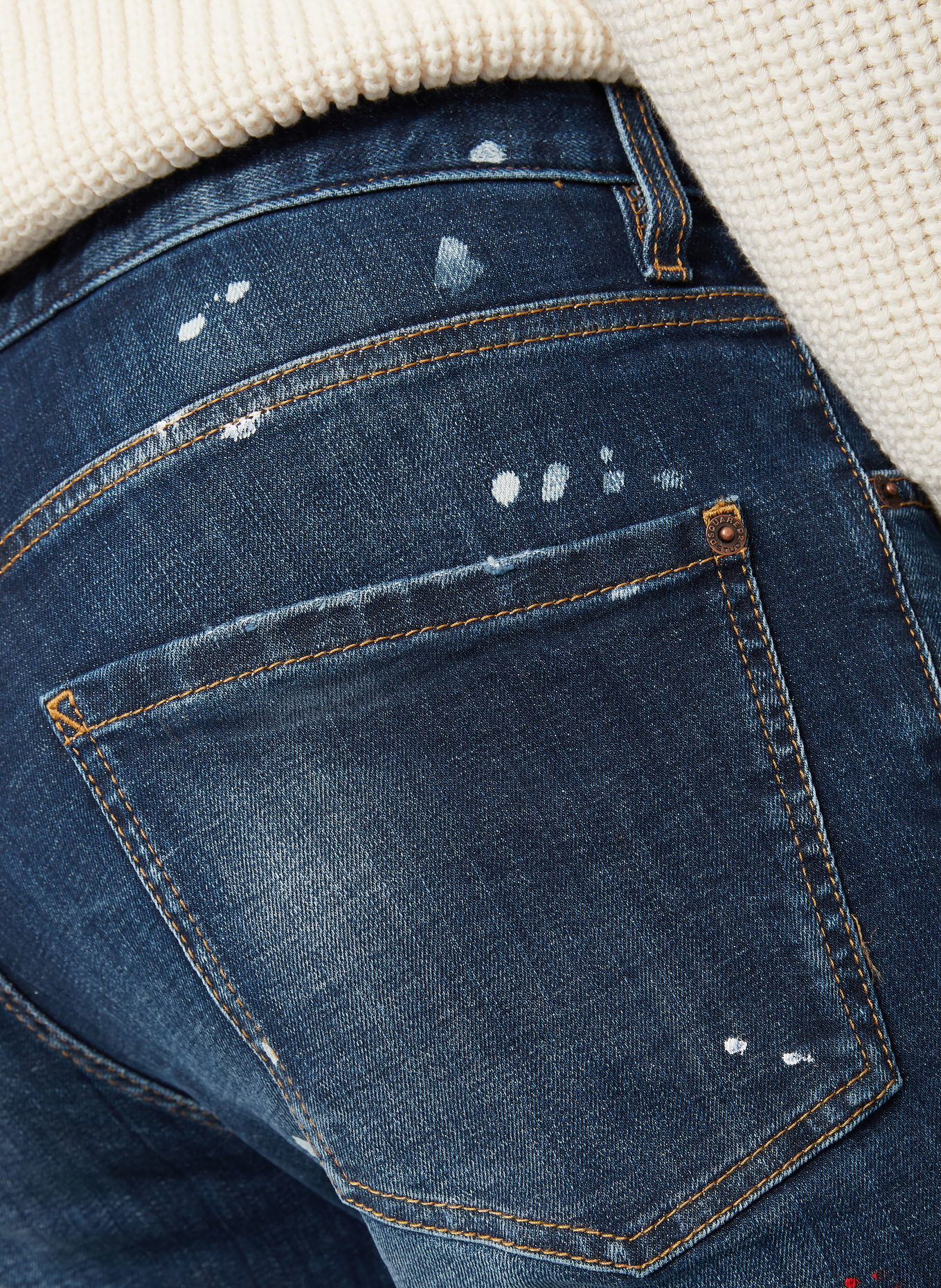 DSQUARED2 Dżinsy TEDDY Extra Slim Fit: 470 NAVY BLUE