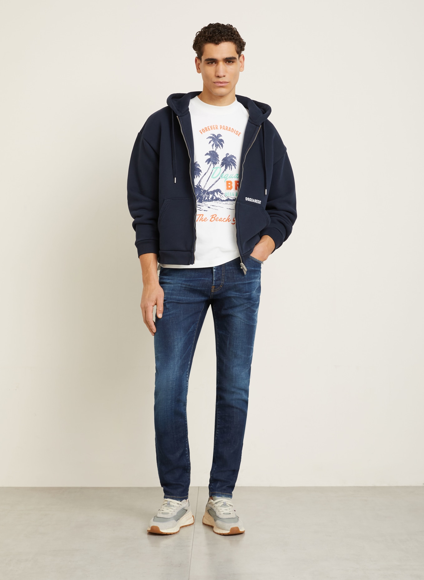 DSQUARED2 Jeans TEDDY Extra Slim Fit: 470 NAVY BLUE