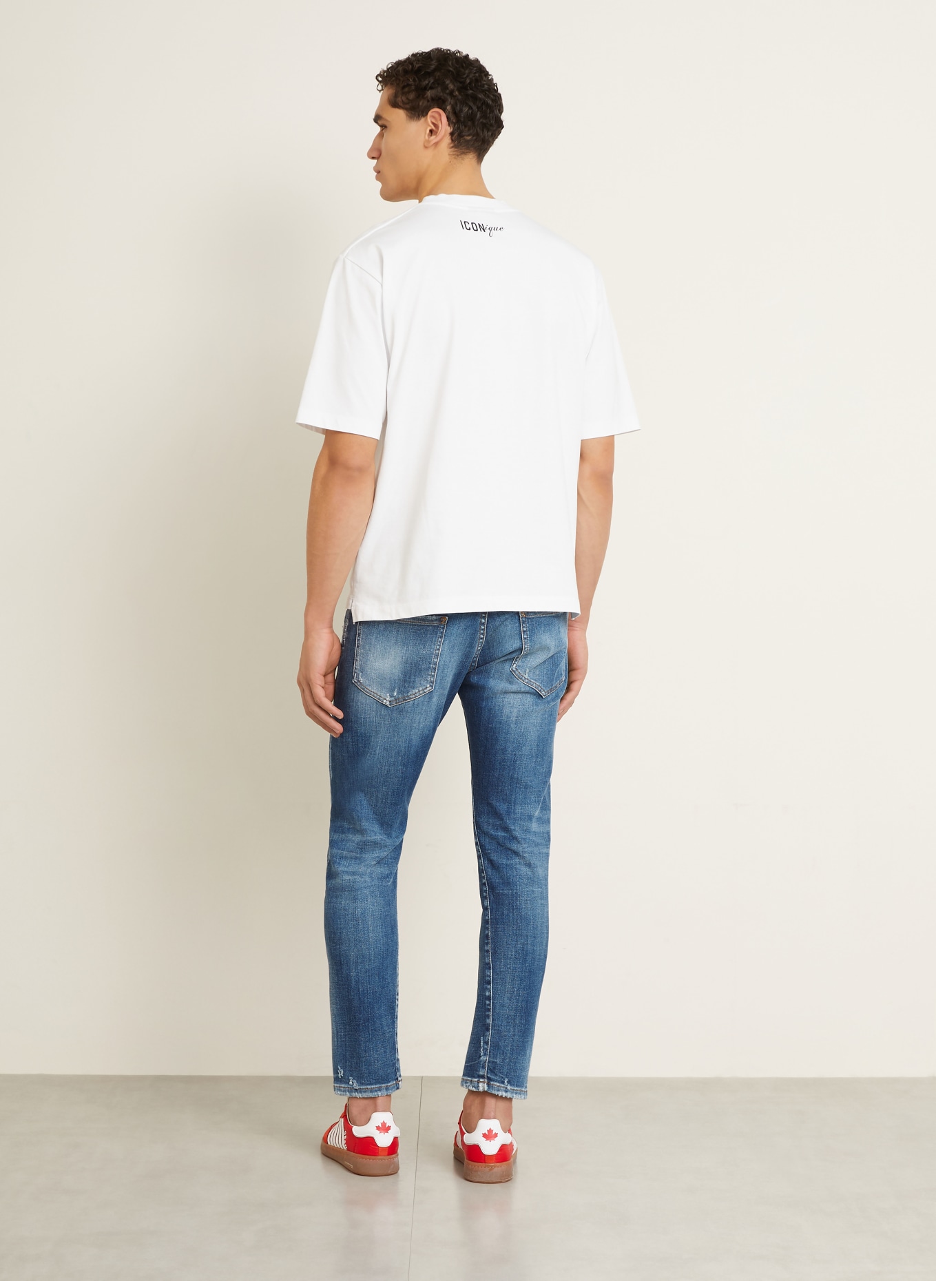 DSQUARED2 Džíny SLIM TWST Extra Slim Fit: 470 NAVY BLUE