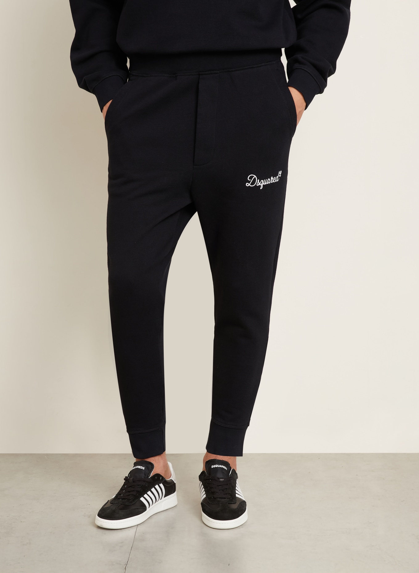 DSQUARED2 sweatpants: BLACK