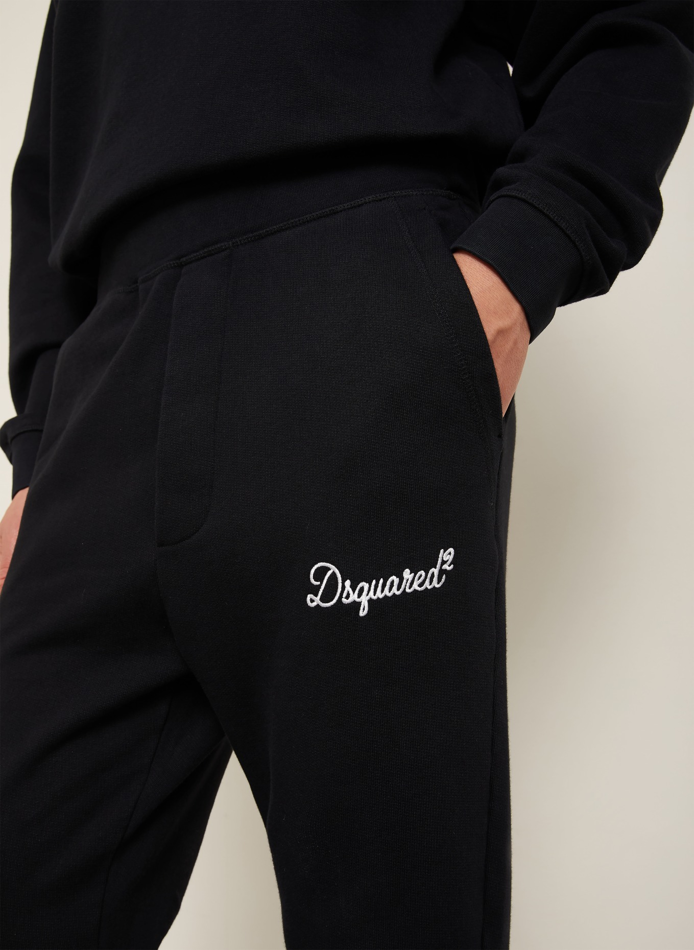 DSQUARED2 sweatpants: BLACK