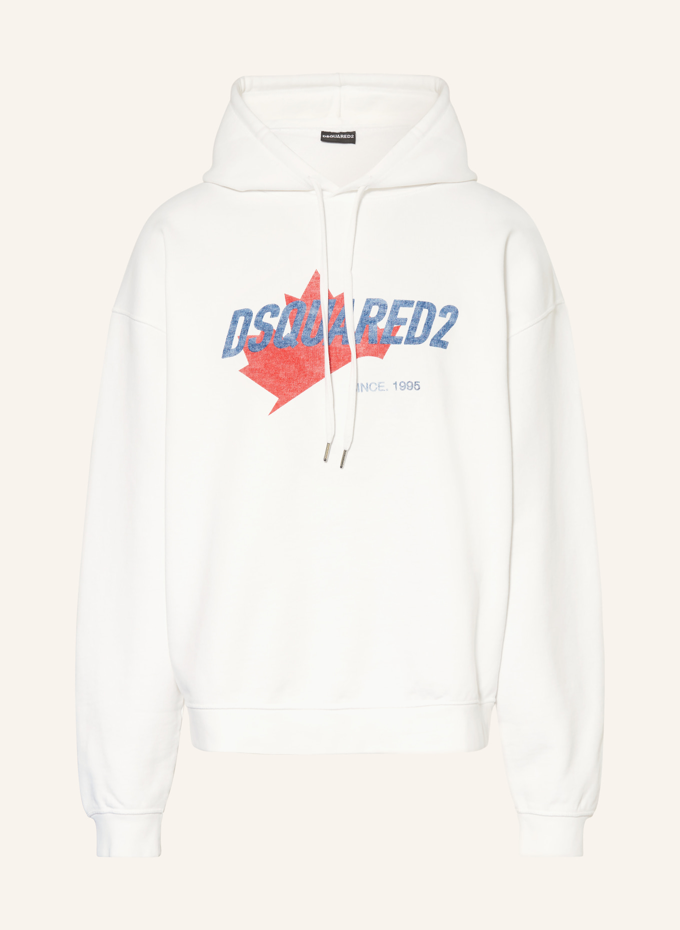 DSQUARED2 hoodie: WHITE / RED / BLUE