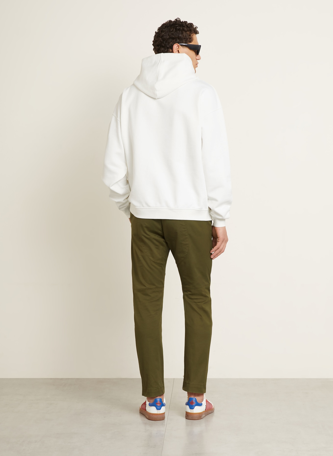 DSQUARED2 hoodie: WHITE / RED / BLUE