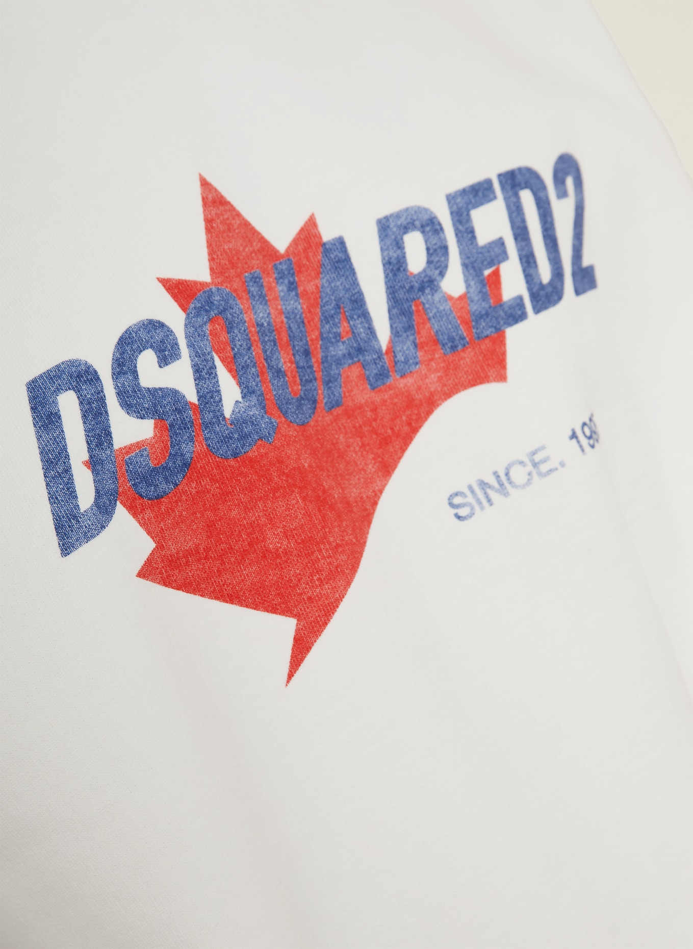 DSQUARED2 hoodie: WHITE / RED / BLUE