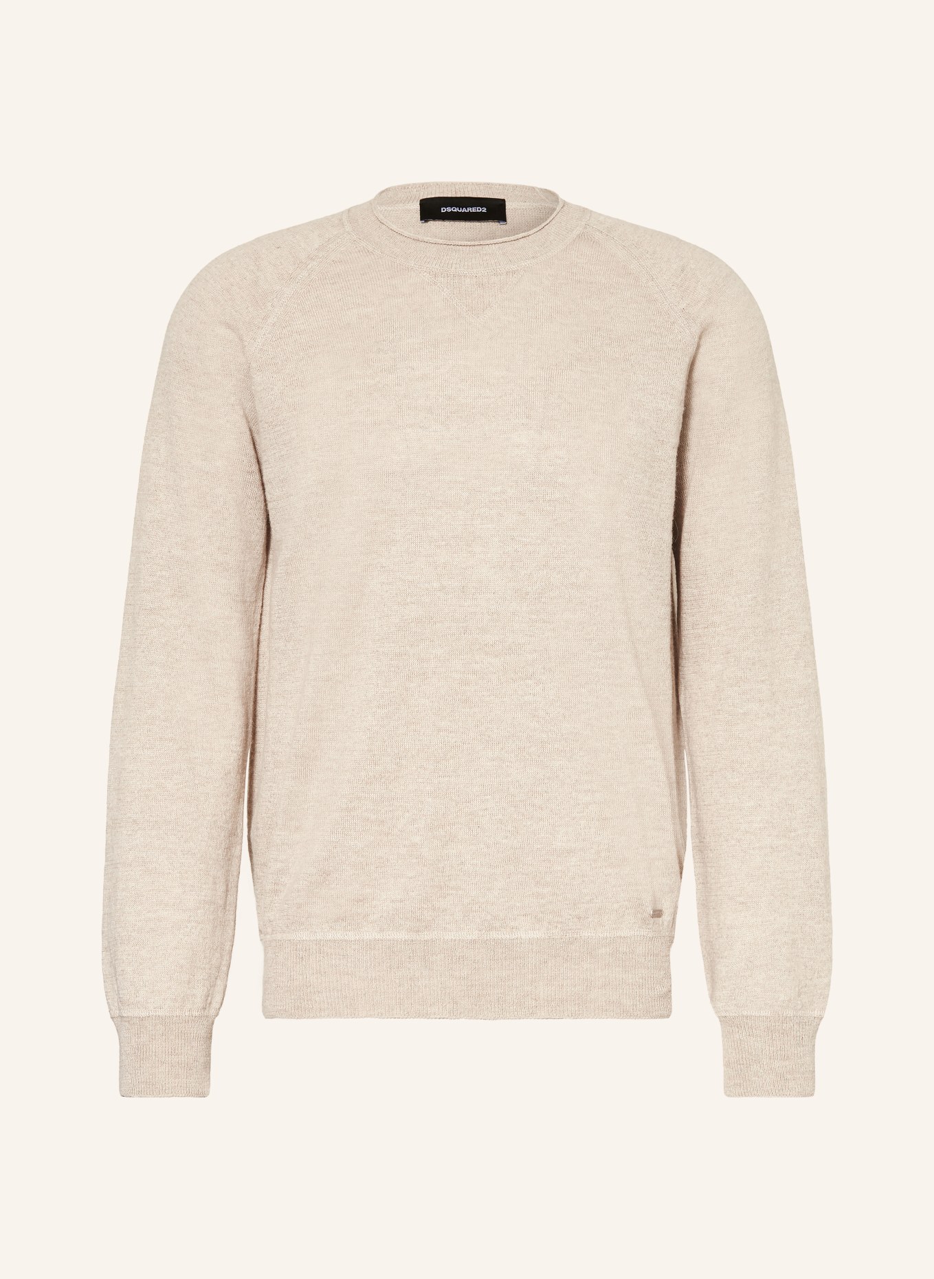 DSQUARED2 Pullover mit Leinen: BEIGE