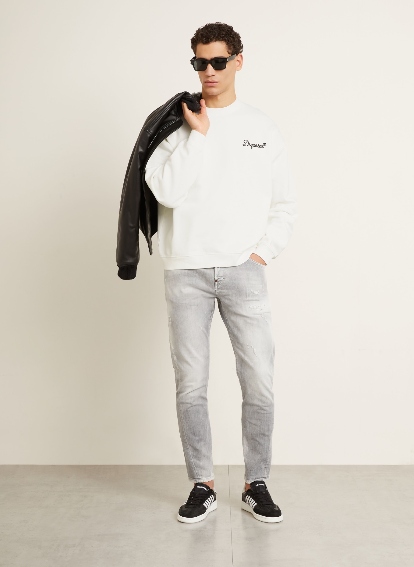 DSQUARED2 sweatshirt: WHITE