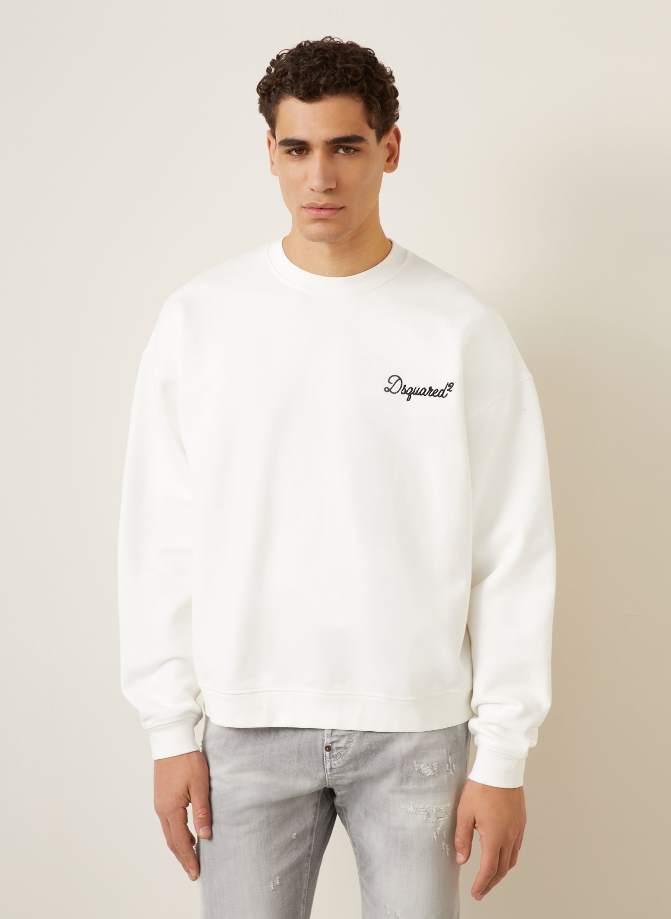 DSQUARED2 sweatshirt: WHITE