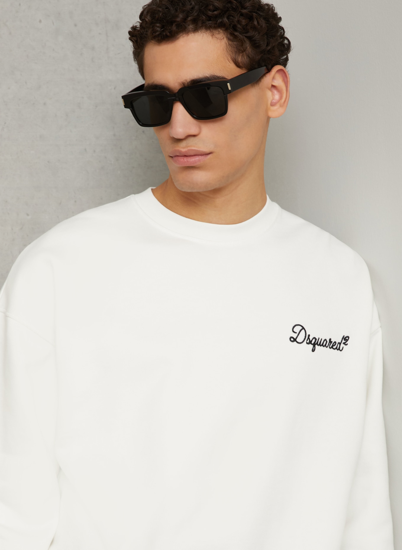 DSQUARED2 sweatshirt: WHITE