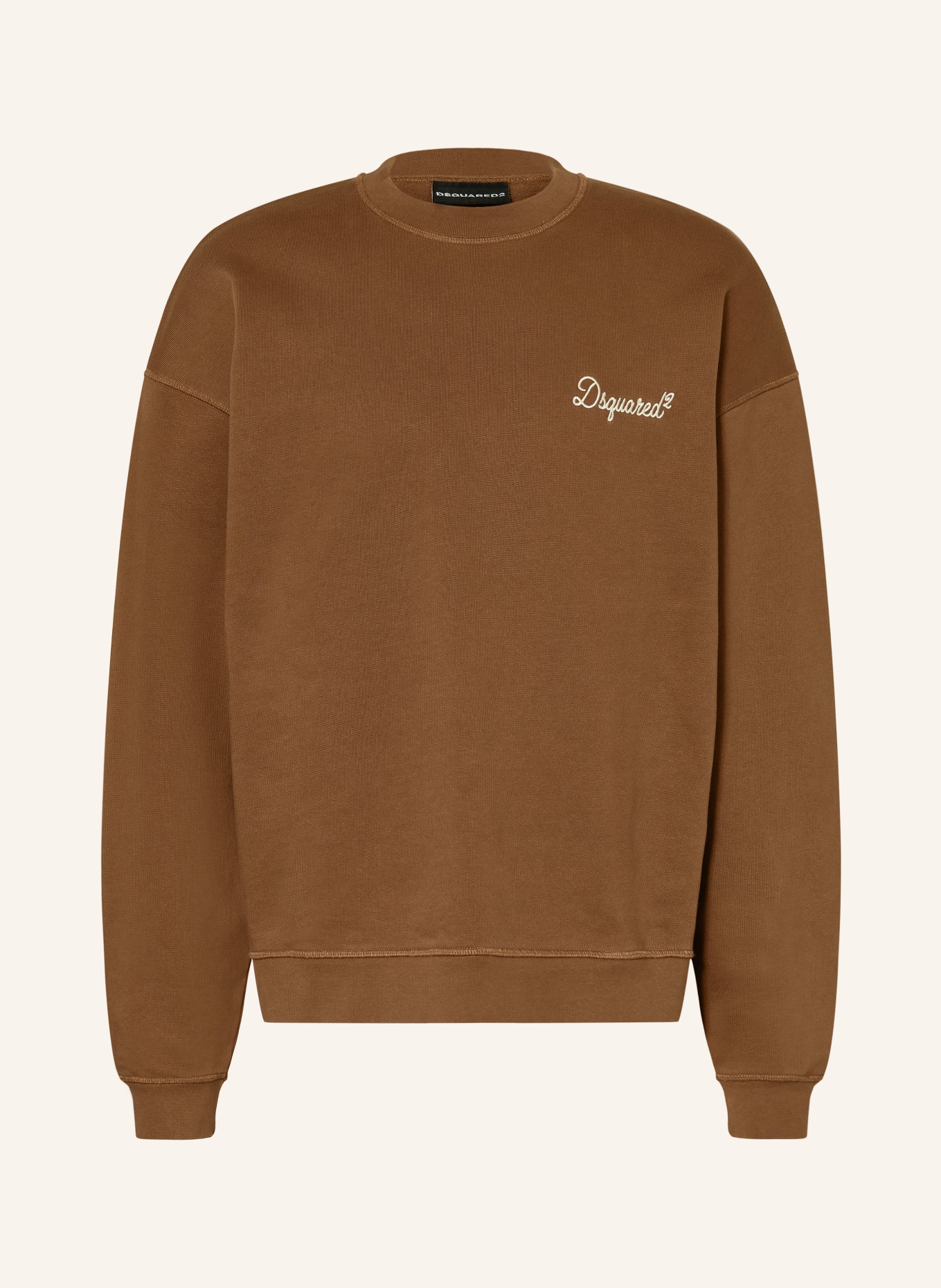 DSQUARED2 sweatshirt: BROWN / CREAM
