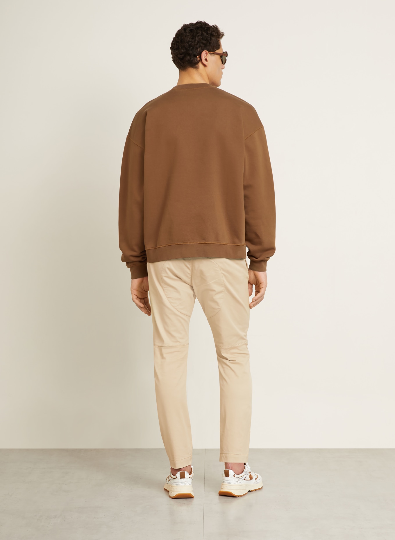 DSQUARED2 sweatshirt: BROWN / CREAM