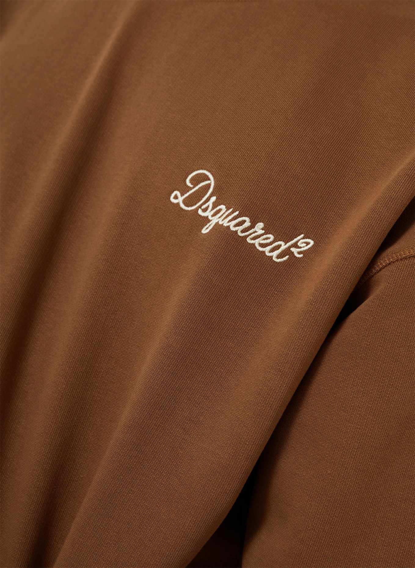 DSQUARED2 sweatshirt: BROWN / CREAM