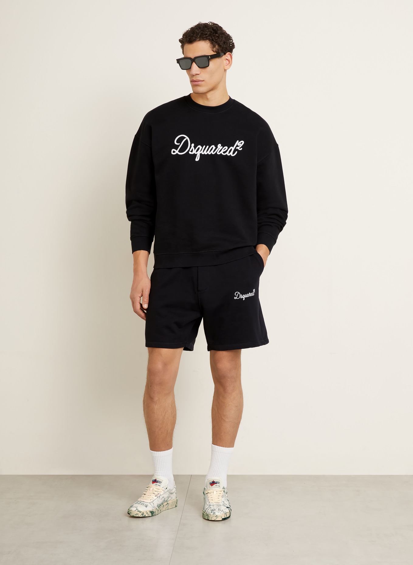 DSQUARED2 Sweatshirt: SCHWARZ