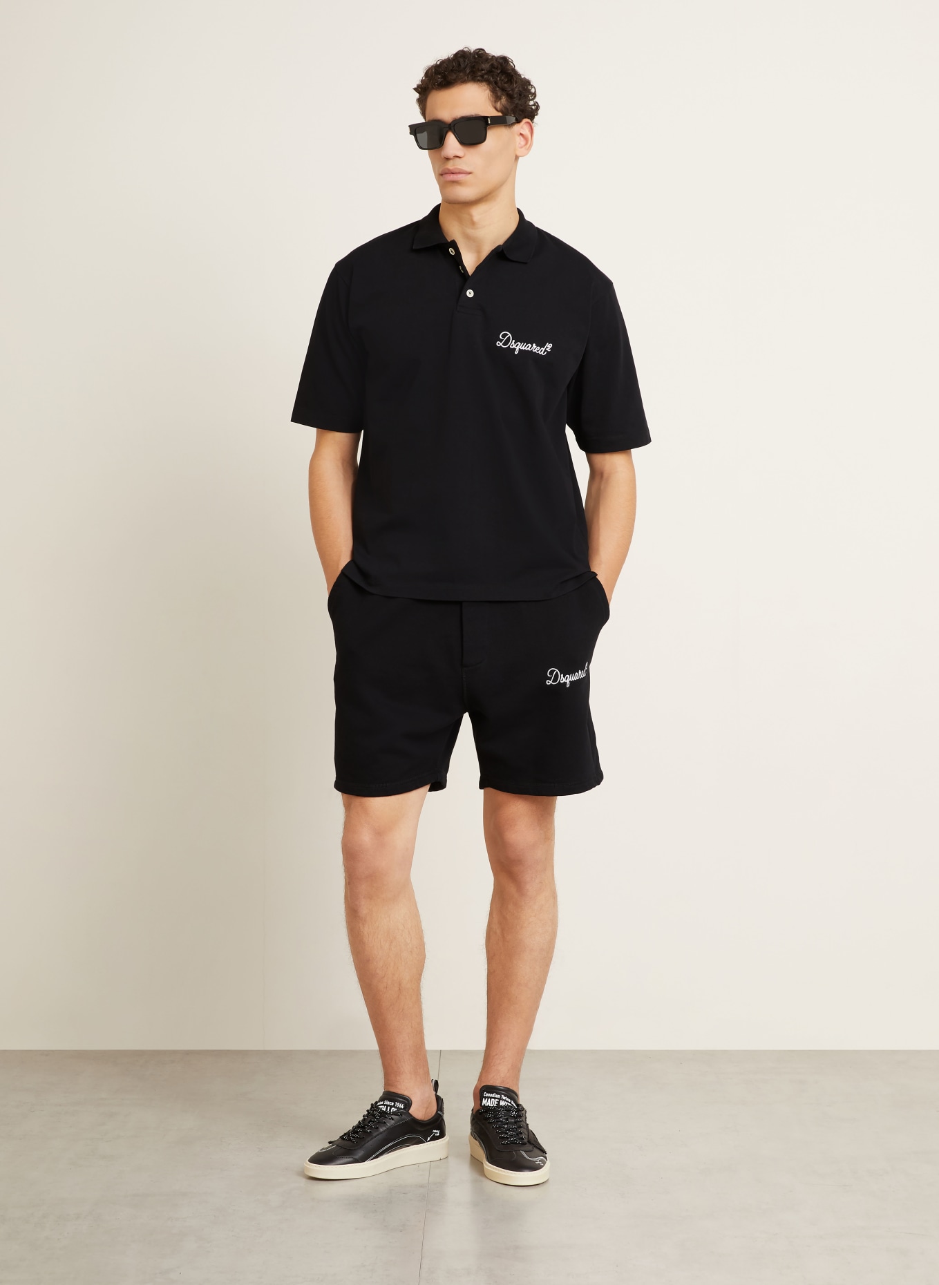 DSQUARED2 Jersey-Poloshirt: SCHWARZ