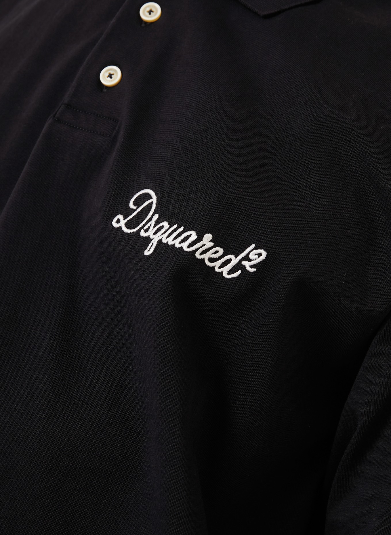 DSQUARED2 Jersey-Poloshirt: SCHWARZ