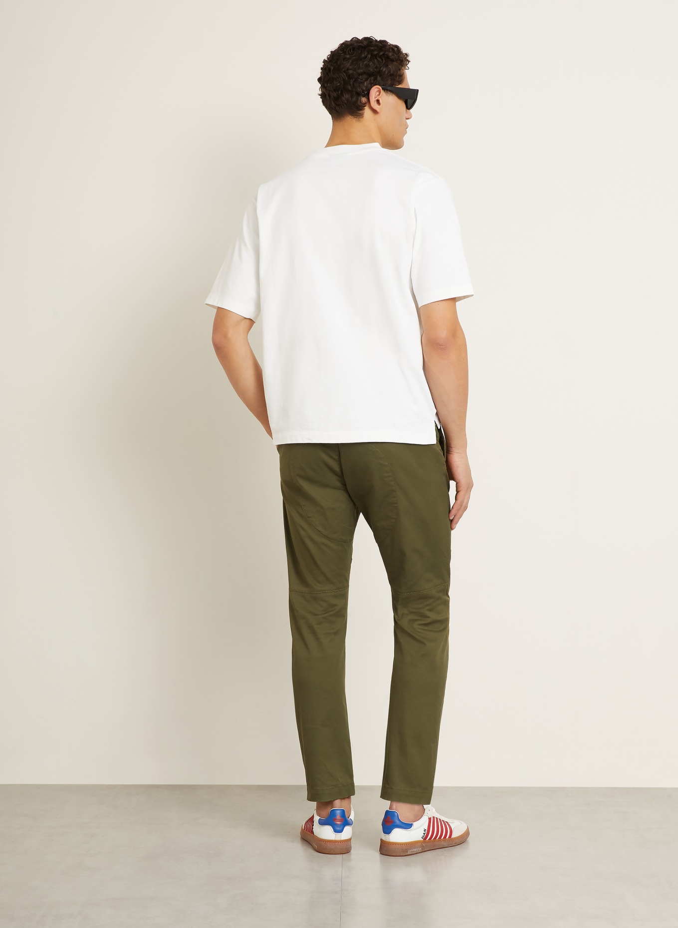 DSQUARED2 T-Shirt: WEISS / ROT / BLAU