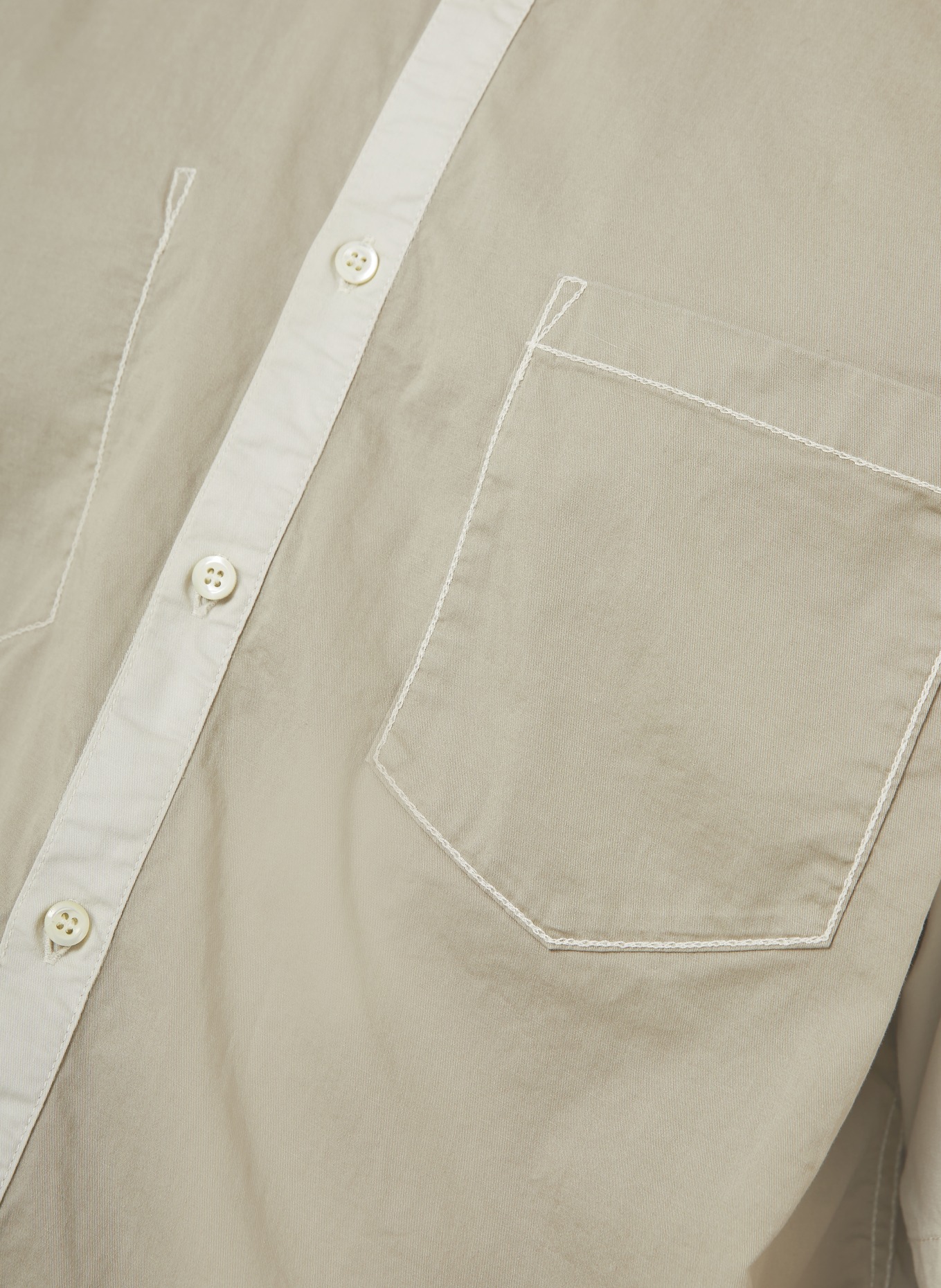 DSQUARED2 Kurzarm-Hemd Comfort Fit: BEIGE / ECRU