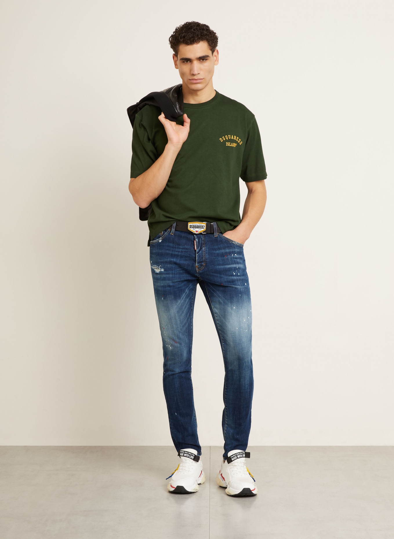 DSQUARED2 koszulka: CIEMNOZIELONY