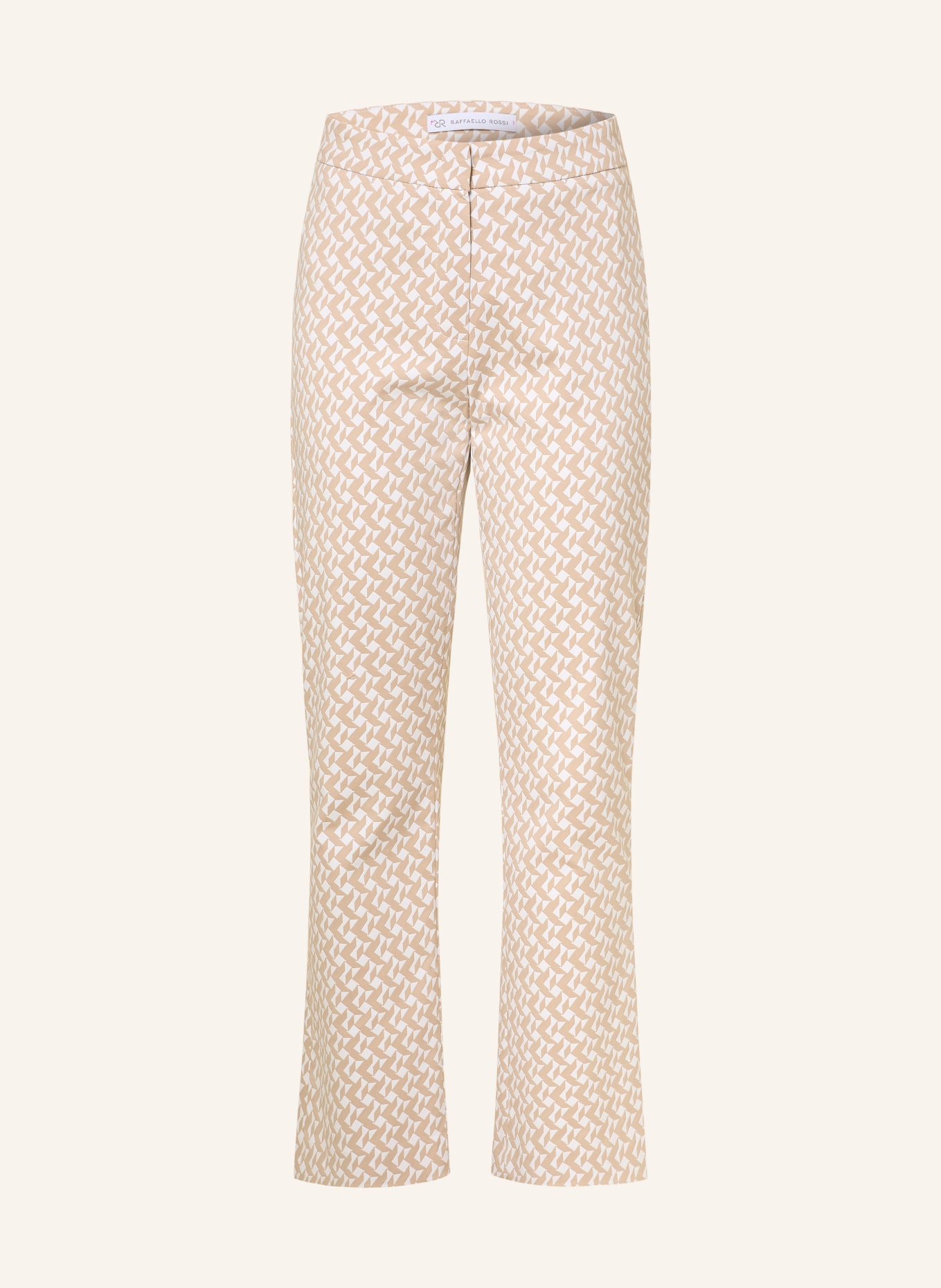 RAFFAELLO ROSSI 7/8-Hose MAIKA aus Jacquard: BEIGE / WEISS