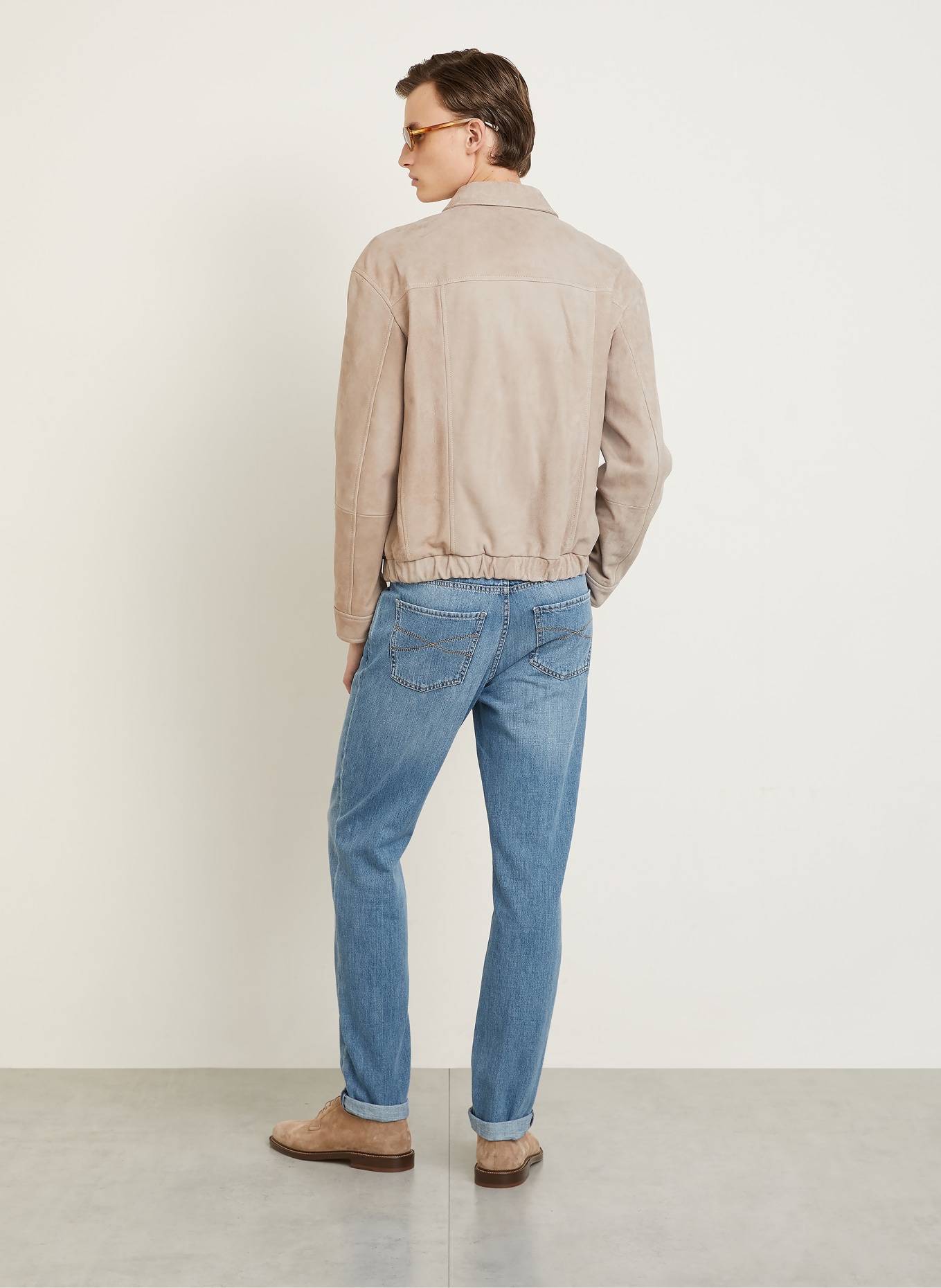 BRUNELLO CUCINELLI Jeans Traditional Fit: C1470 DENIM CHIARO OLD