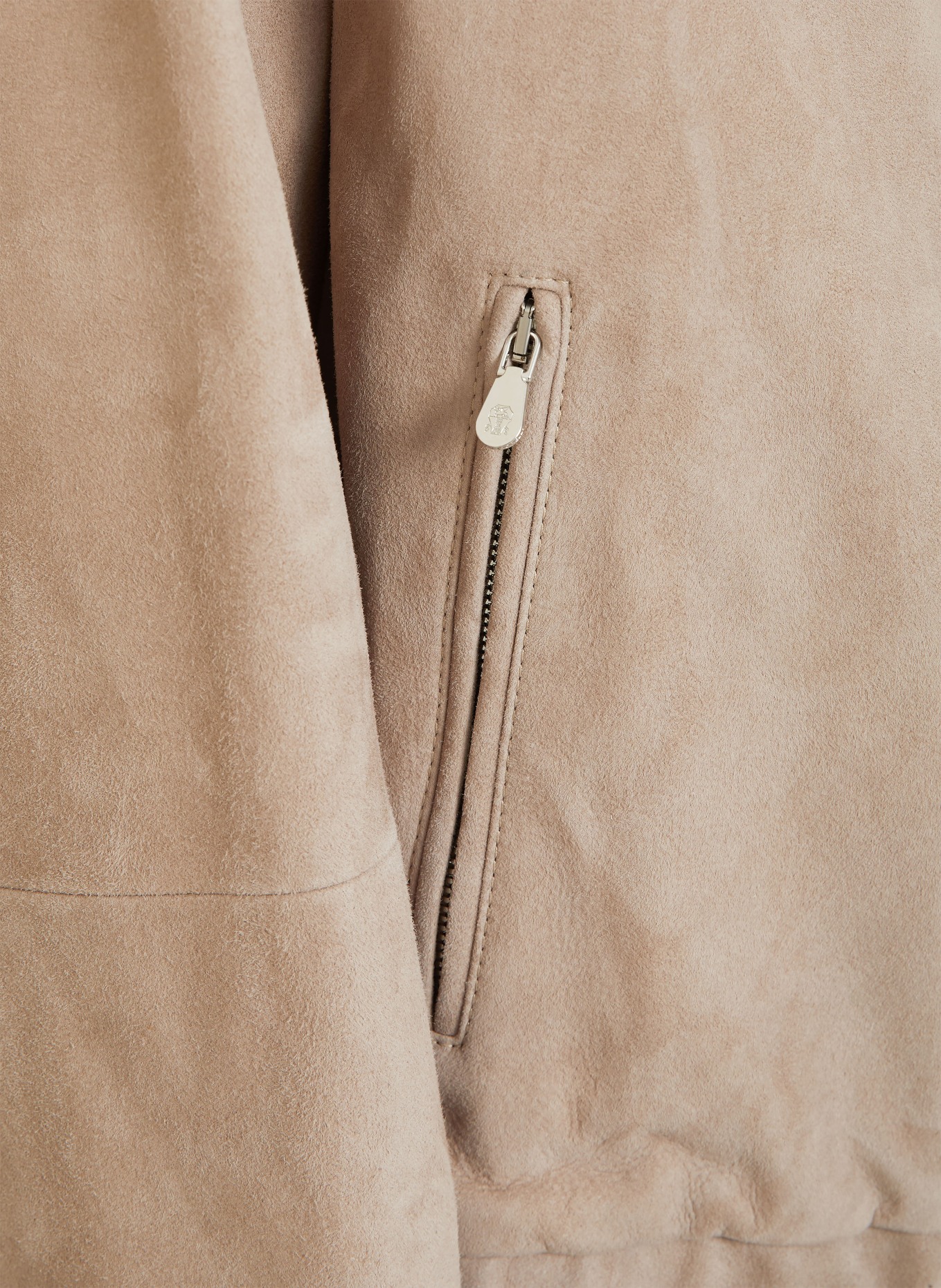 BRUNELLO CUCINELLI Lederjacke GIUBINO: TAUPE