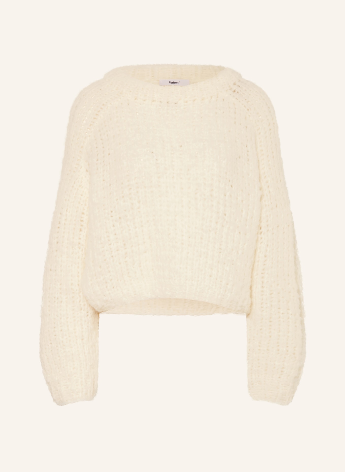 MAIAMI Pullover mit Alpaka: ECRU