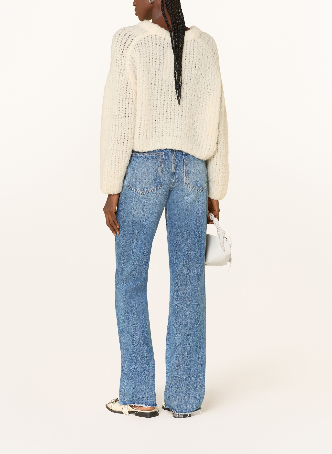 MAIAMI Pullover mit Alpaka: ECRU