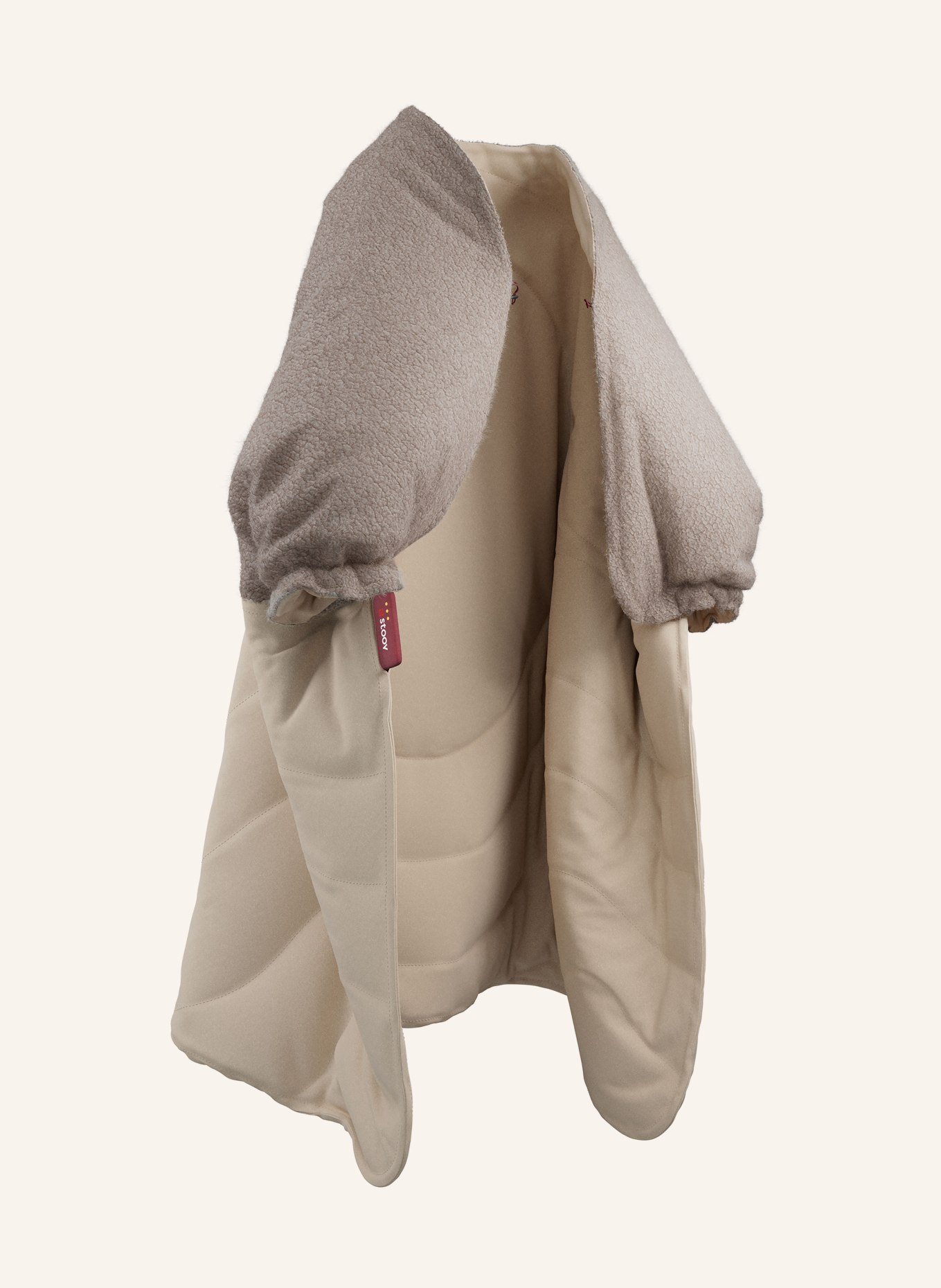 stoov Vyhřívaná deka HUGE HUG S3: BÉŽOVÁ / ČERNOŠEDÁ