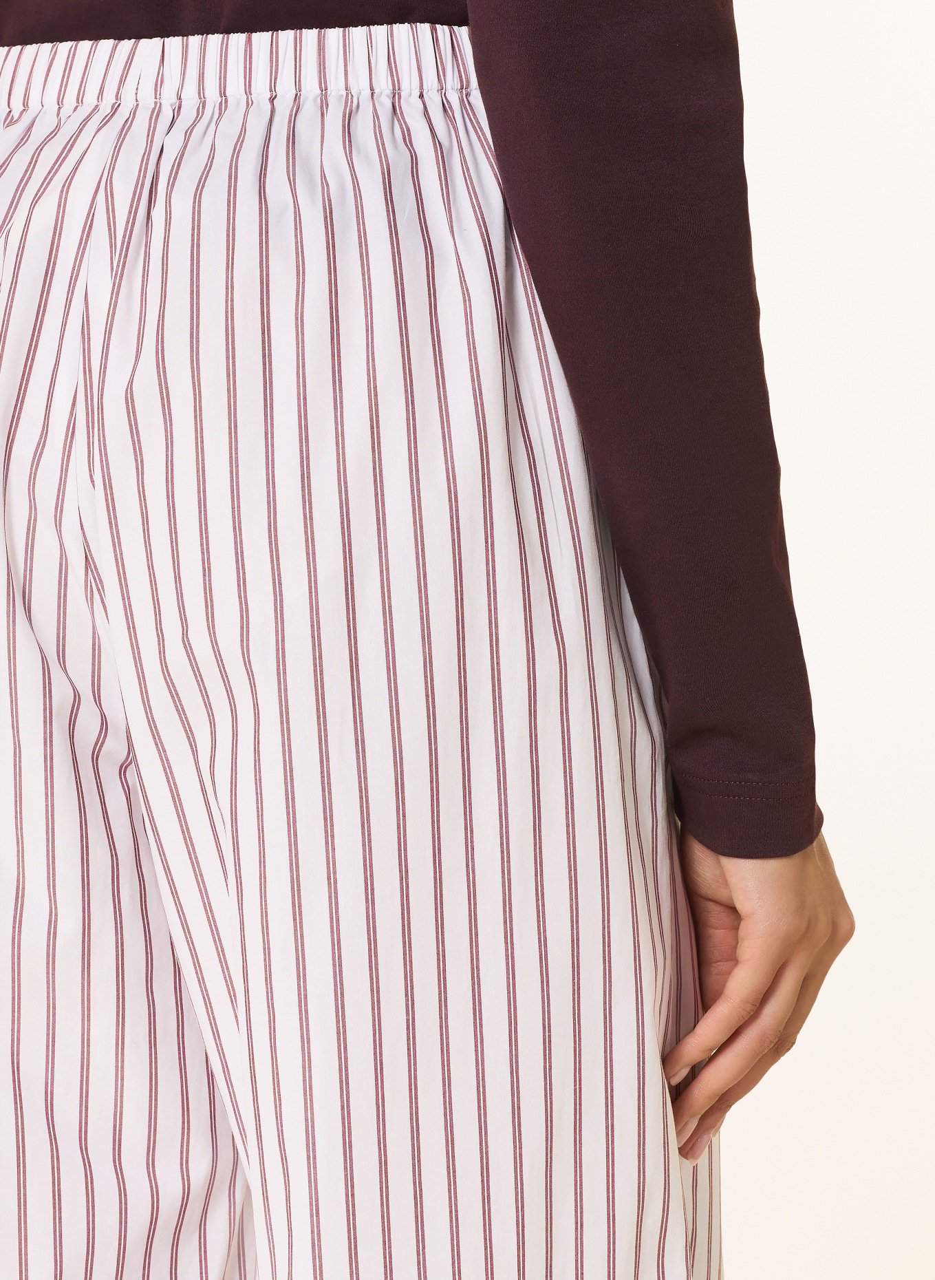 BY MALENE BIRGER Hose: WEISS / DUNKELROT