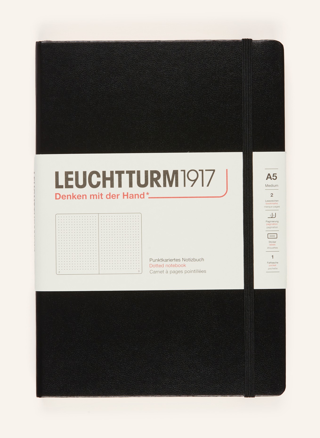 LEUCHTTURM Notizbuch: SCHWARZ