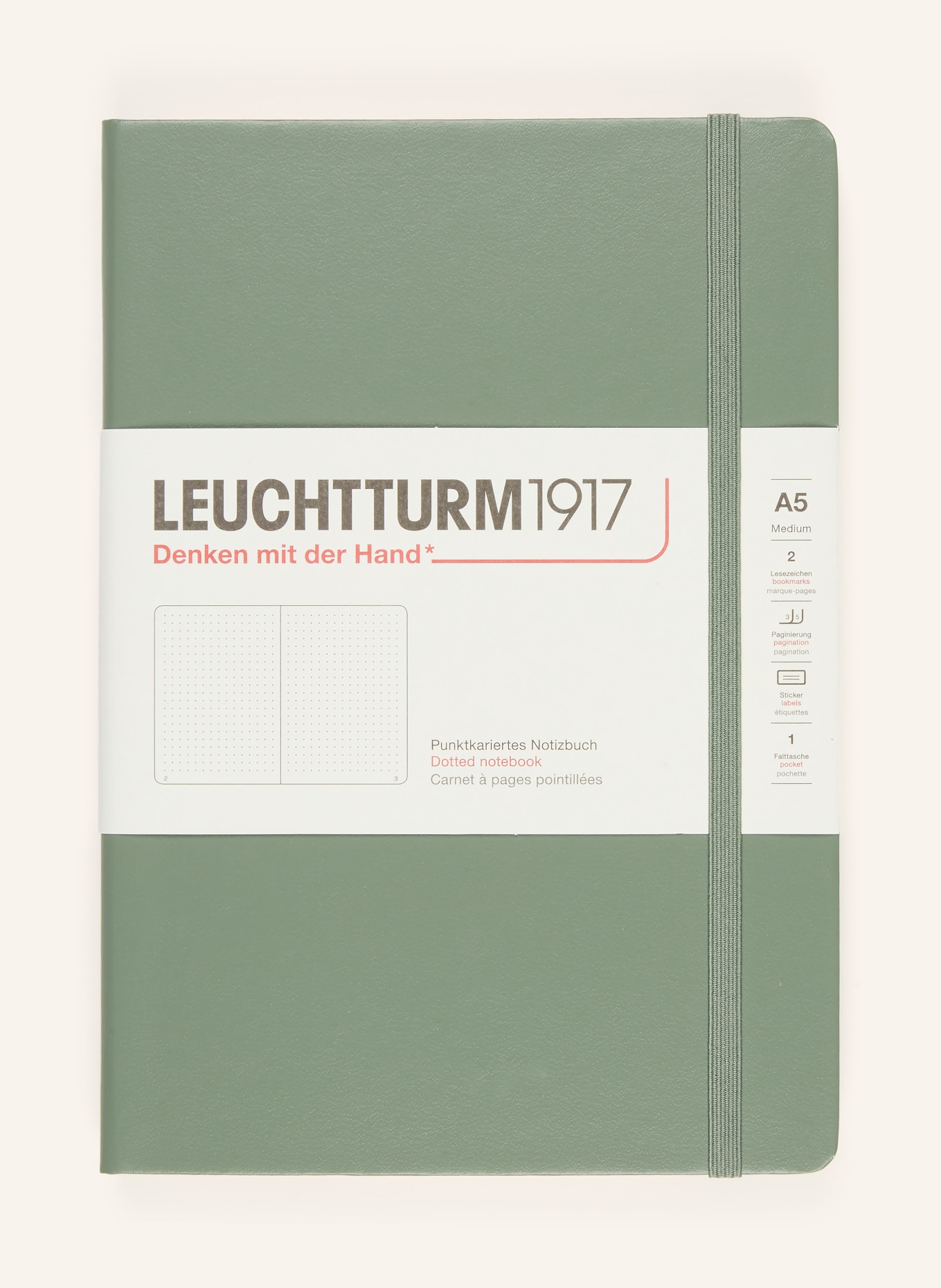 LEUCHTTURM Notizbuch: HELLGRÜN