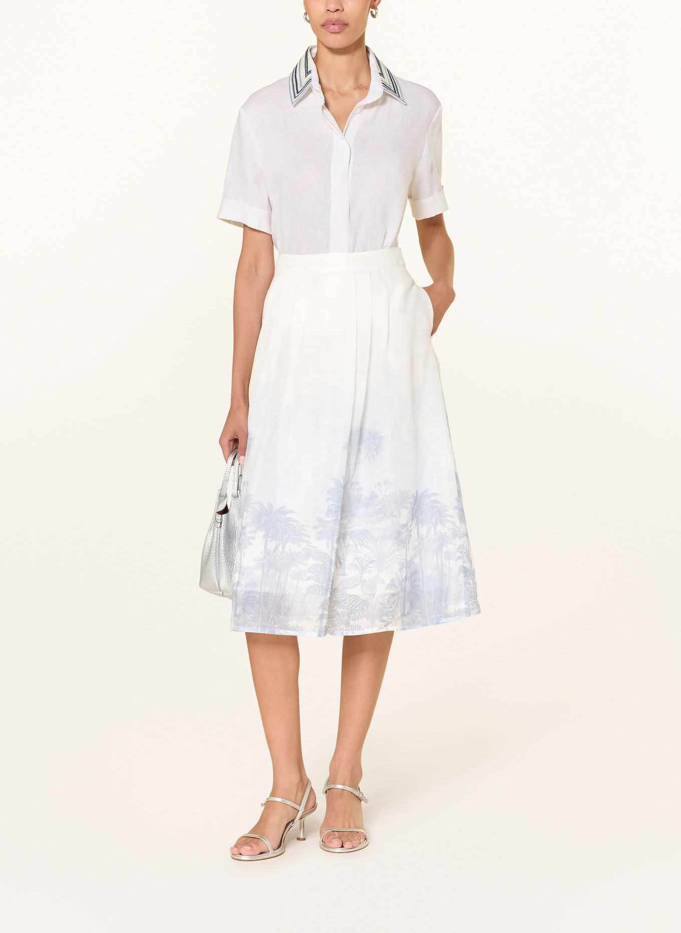 van Laack Rock VL-RELLA-PXROCK: WEISS / HELLBLAU / BLAU