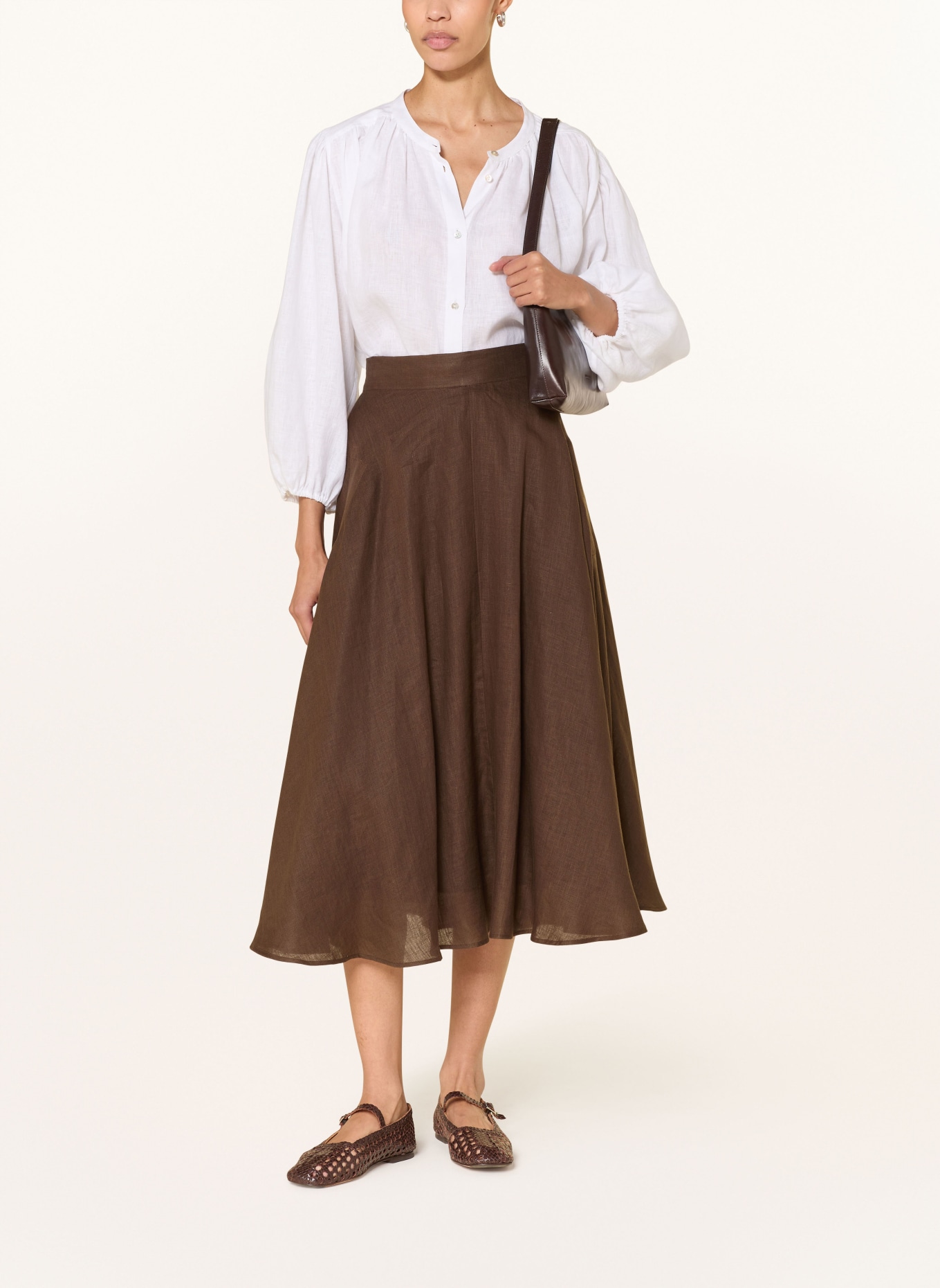 van Laack Leinenrock VL-RALEA-SVLV: DUNKELBRAUN