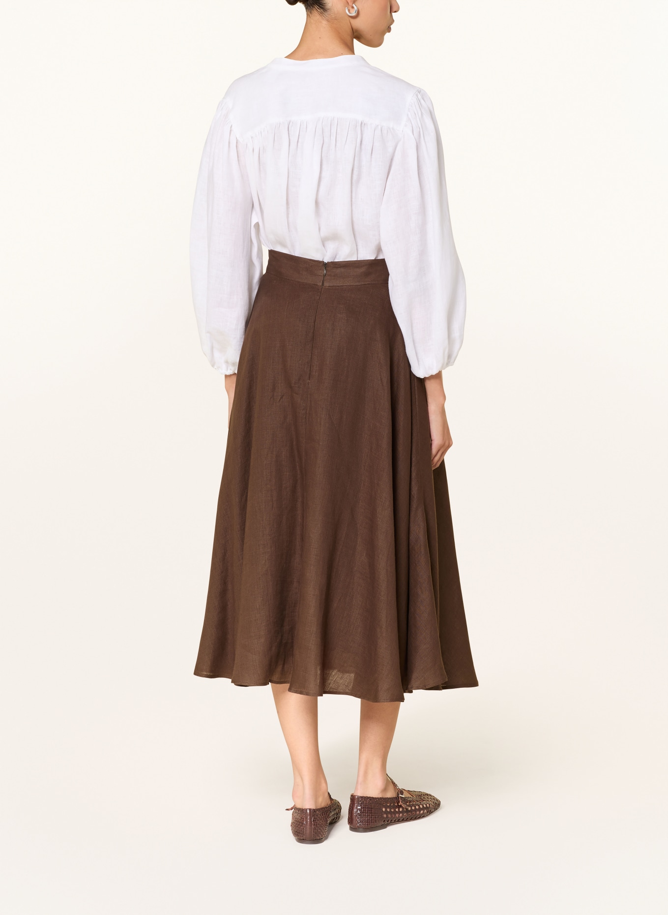 van Laack Leinenrock VL-RALEA-SVLV: DUNKELBRAUN