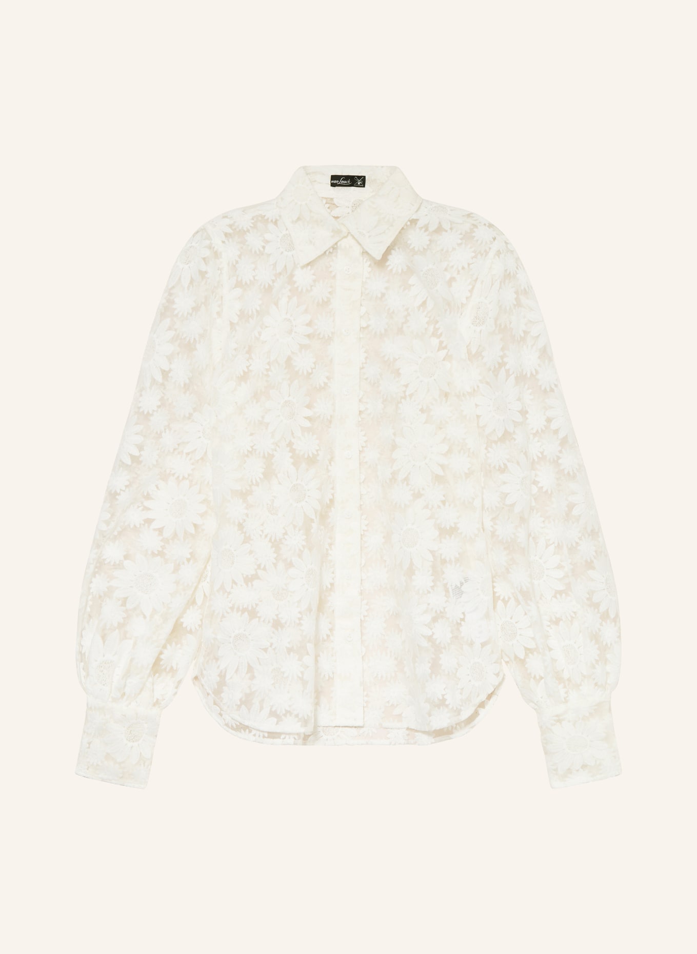 van Laack Košile VL CELLINA-XX z krajky: BÍLÁ