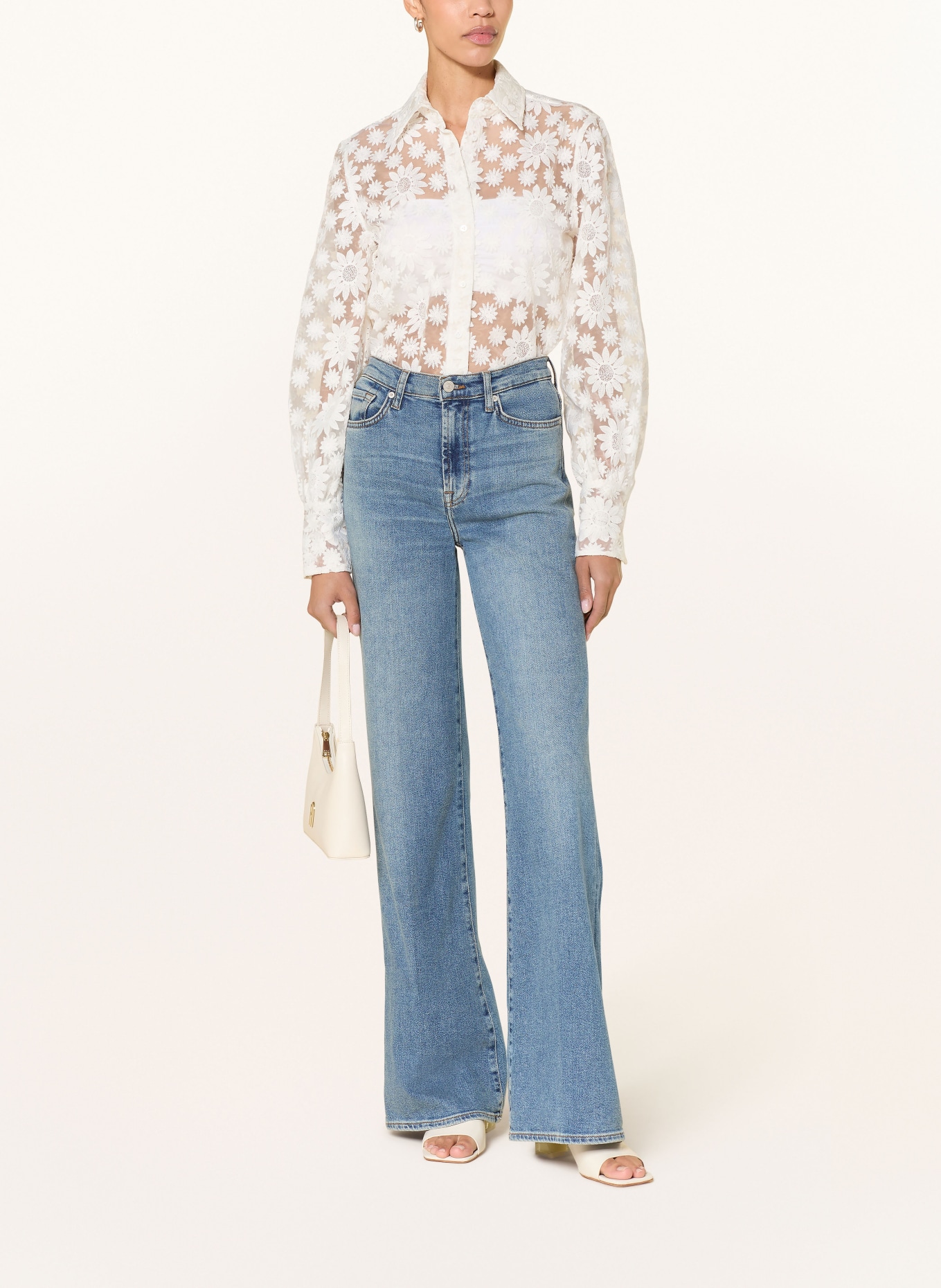 van Laack Košile VL CELLINA-XX z krajky: BÍLÁ