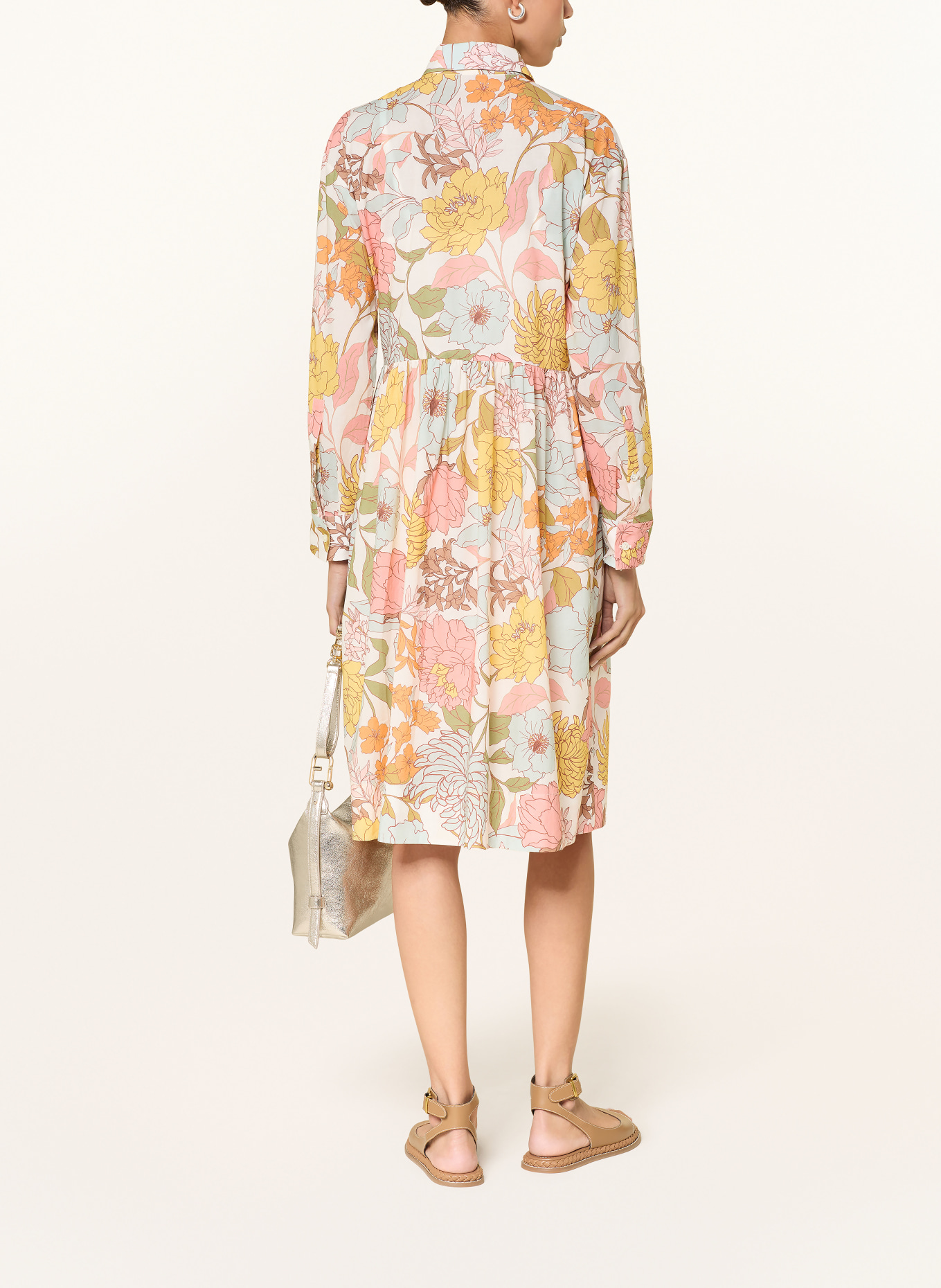 van Laack robe chemise: BLANC / ROSE / BLEU CLAIR