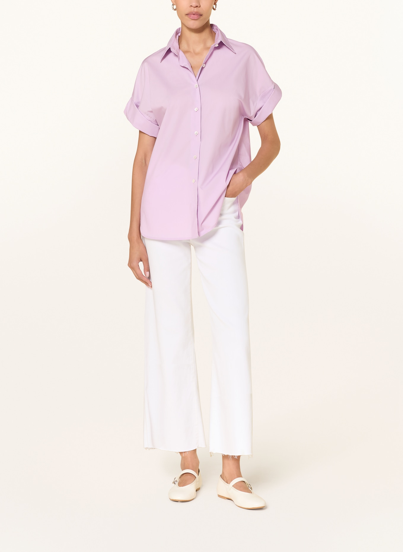 van Laack Shirt blouse VL-PORCIA-XX: LIGHT PURPLE