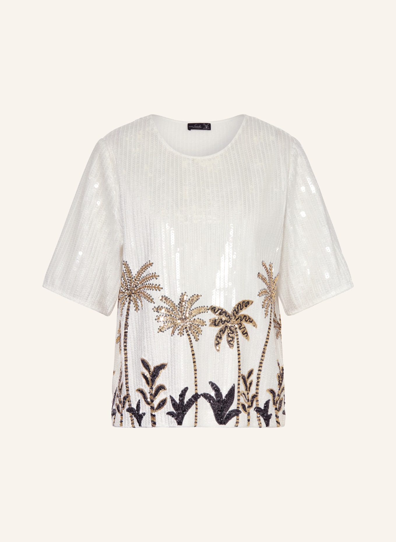 van Laack Blůza VL-JORINA-APPL s flitry: BÍLÁ / ZLATÁ / ČERNÁ