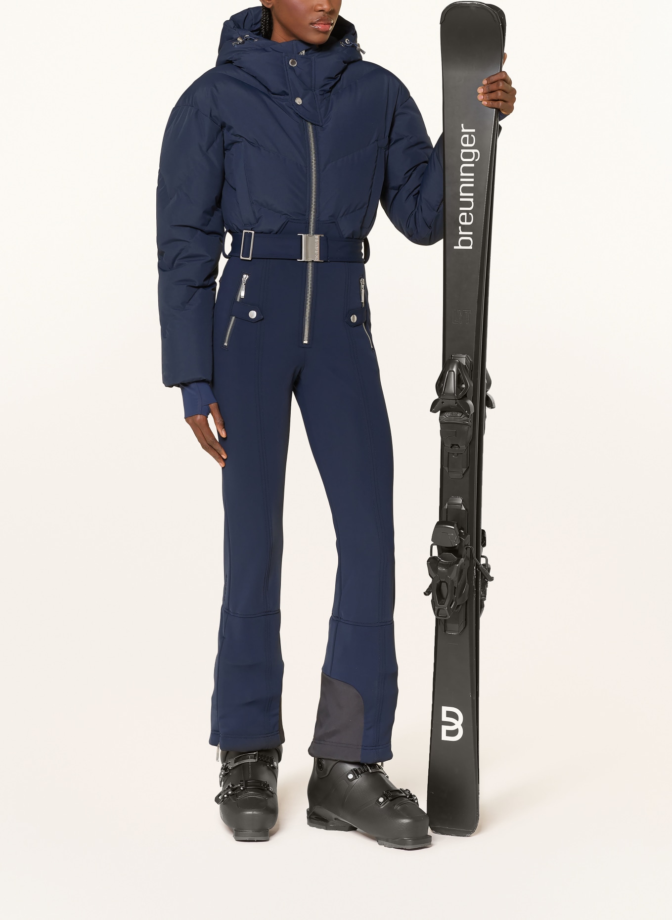 CORDOVA Daunen-Ski-Overall AJAX: DUNKELBLAU