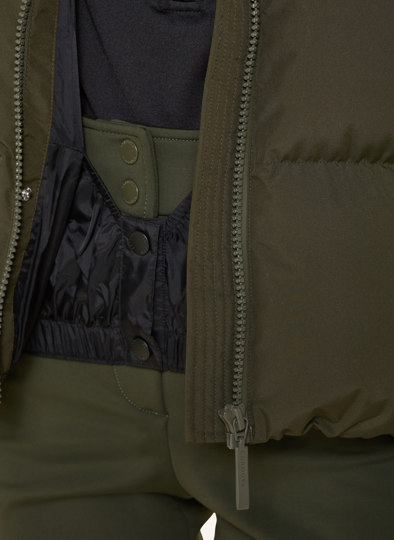 CORDOVA Daunen-Skijacke MERIBEL: DUNKELGRÜN