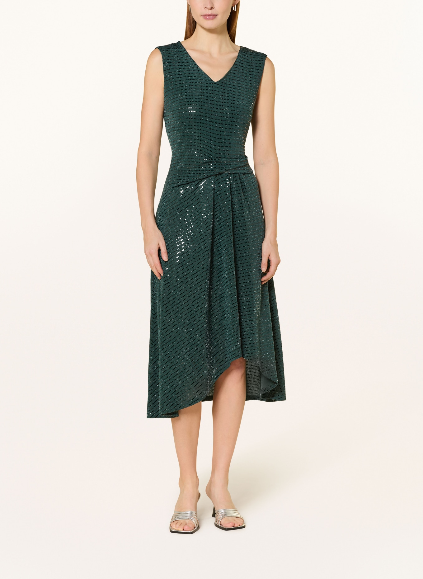 Vera Mont robe de cocktail: VERT