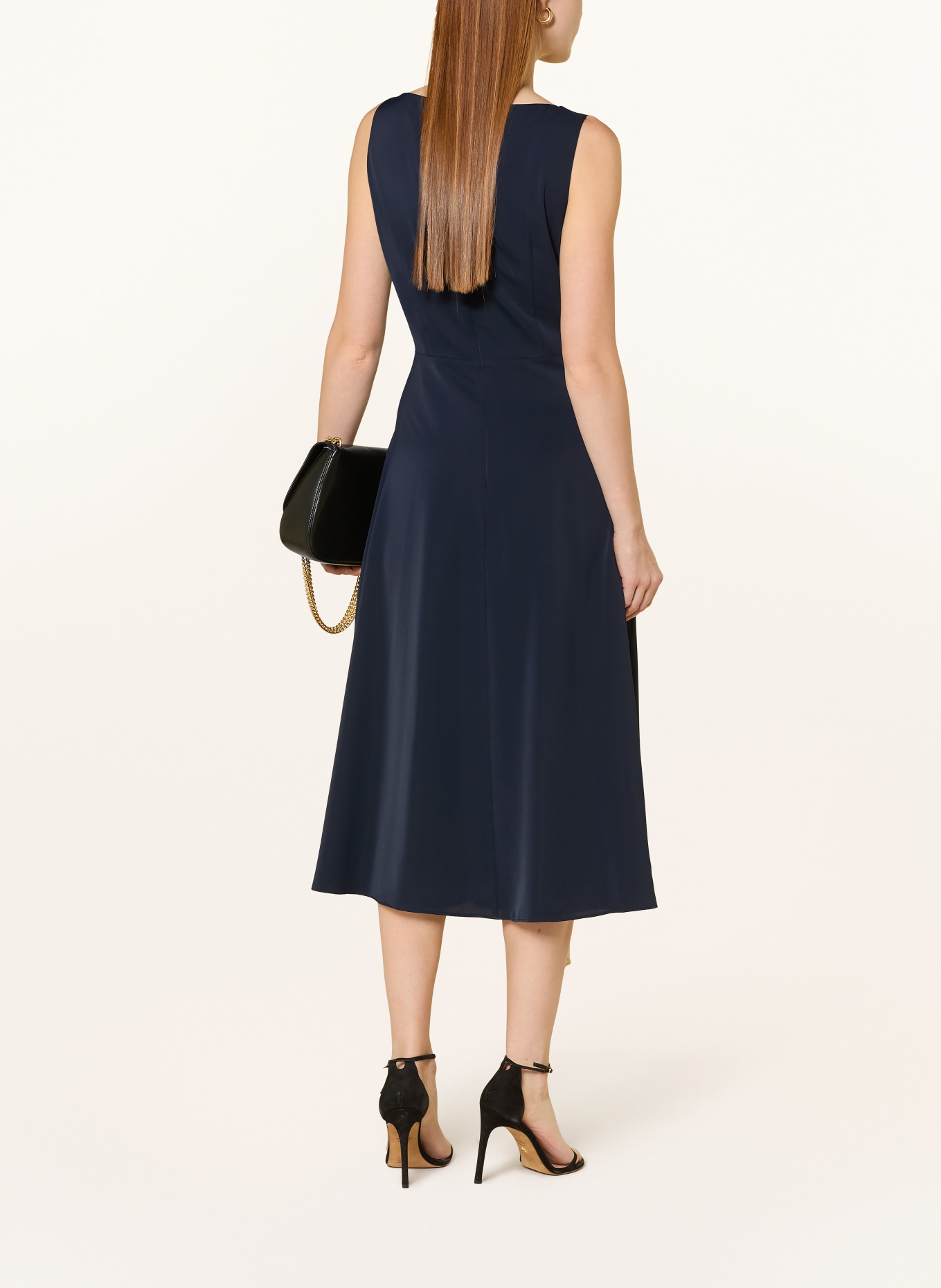 Vera Mont cocktail dress: DARK BLUE / ECRU