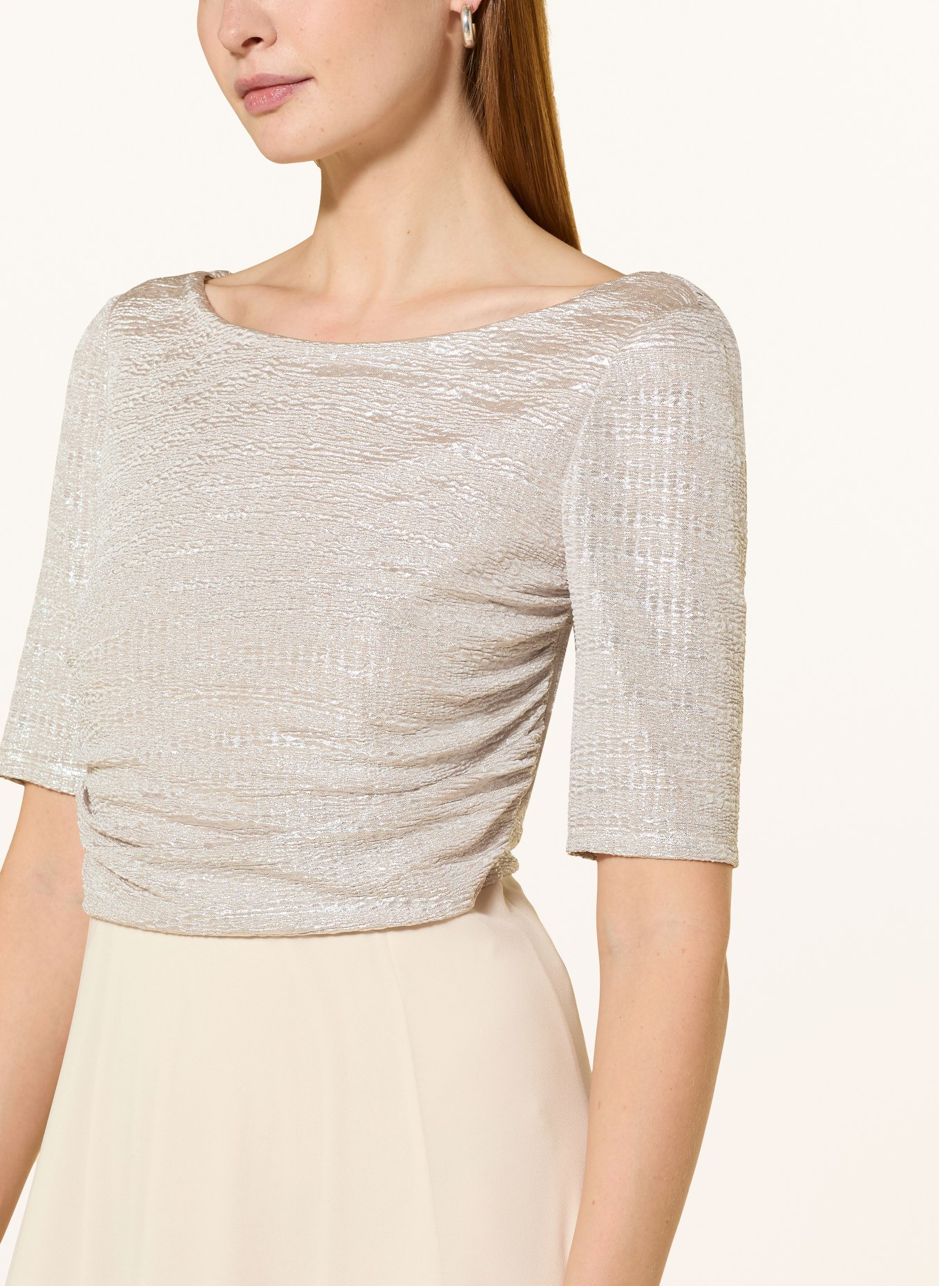 Vera Mont cocktail dress: CREAM / SILVER