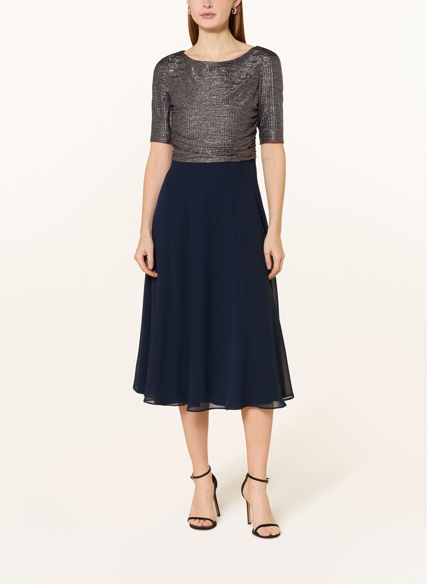 Vera Mont Cocktailkleid: DUNKELBLAU / PLATIN