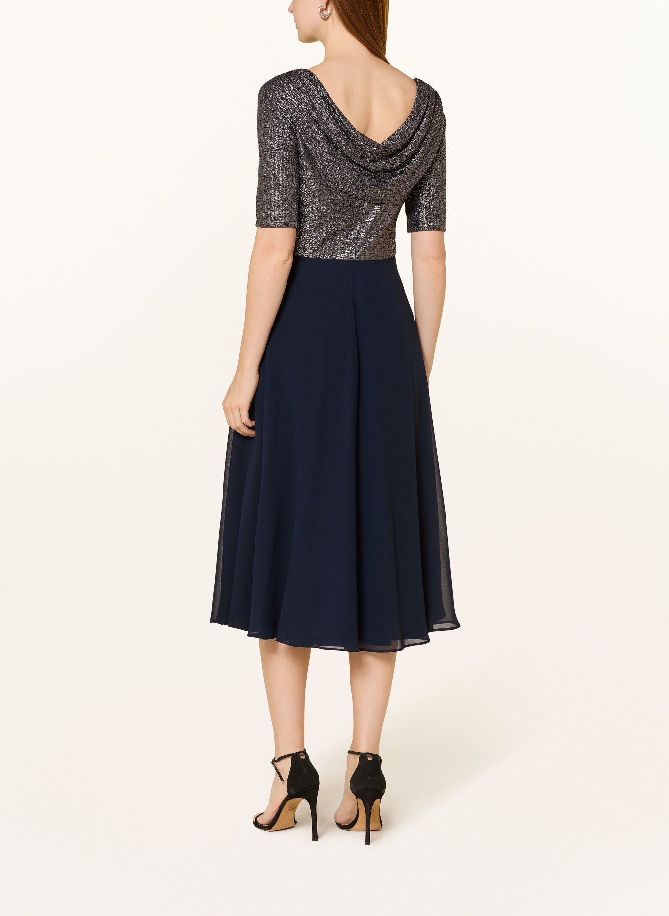 Vera Mont Cocktailkleid: DUNKELBLAU / PLATIN