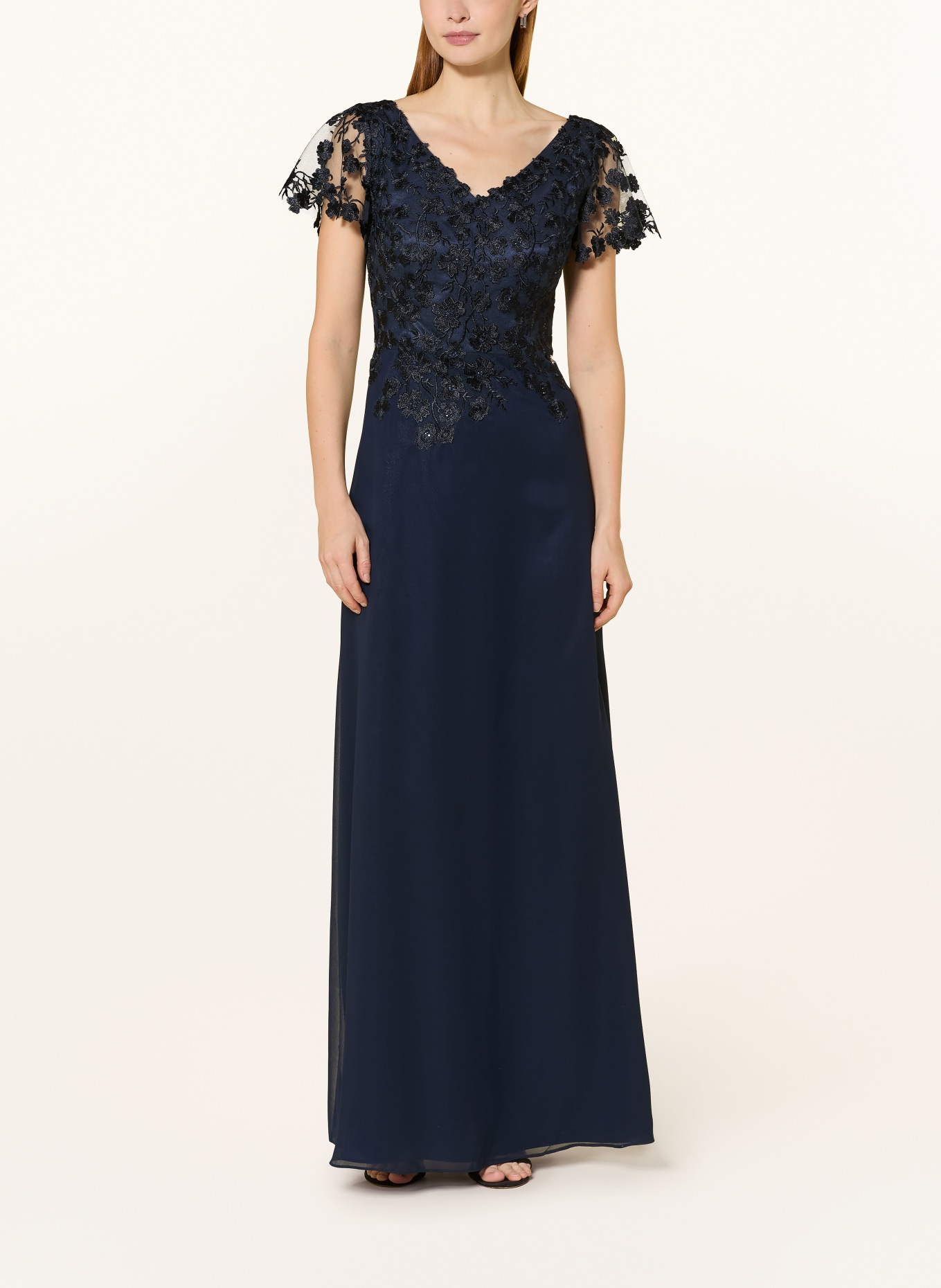 Vera Mont Abendkleid mit Spitze: DUNKELBLAU