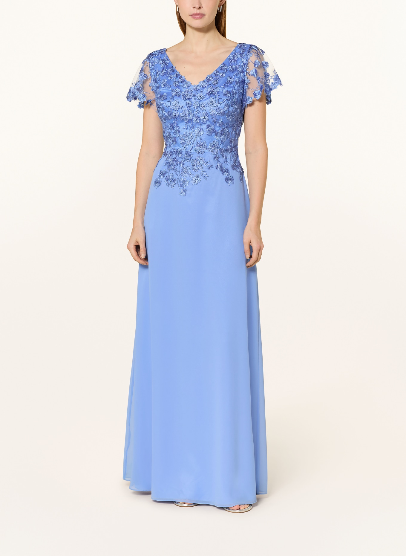 Vera Mont Abendkleid mit Spitze: HELLBLAU